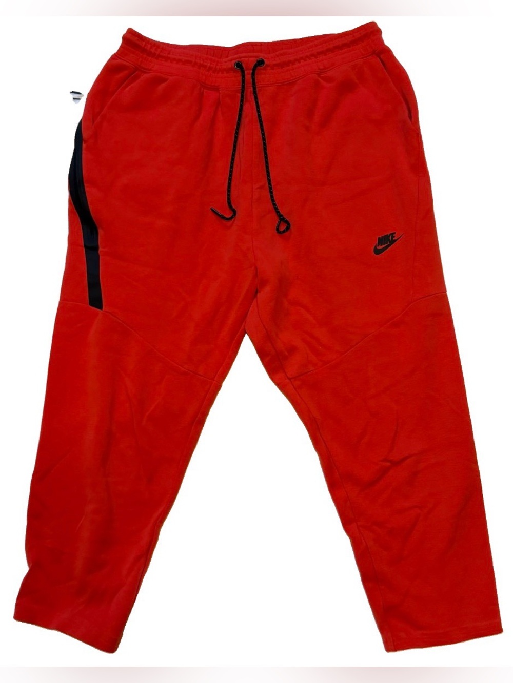 Nike Red Jogger Sweatpants with Black Accent Pocket